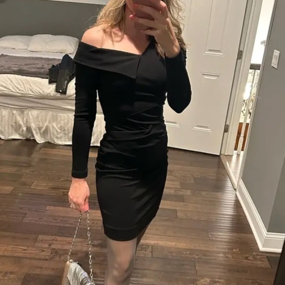 Nicole Miller Structured One Shoulder Dress US 0 MINI - Picture 1 of 11